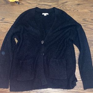 black american eagle cardigan